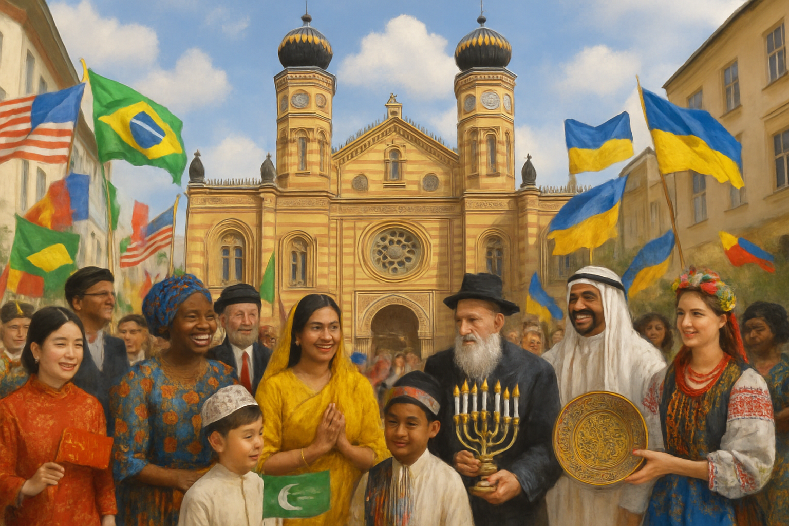 シナゴーグの画像、多様な文化を象徴する画像