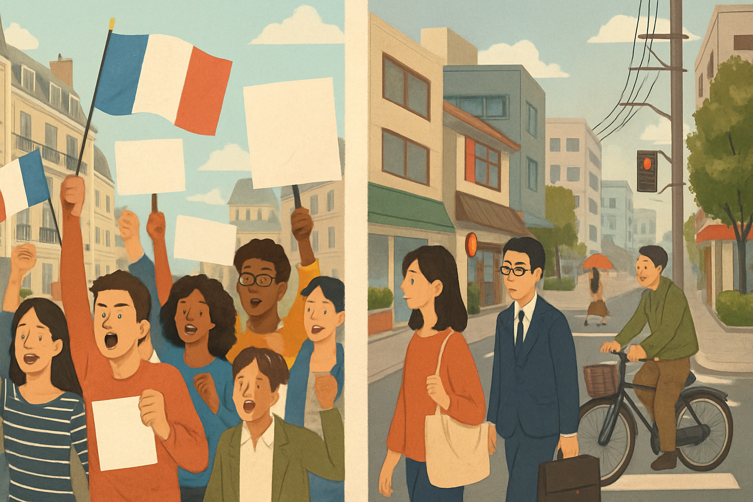 日本とフランスの政治意識の比較