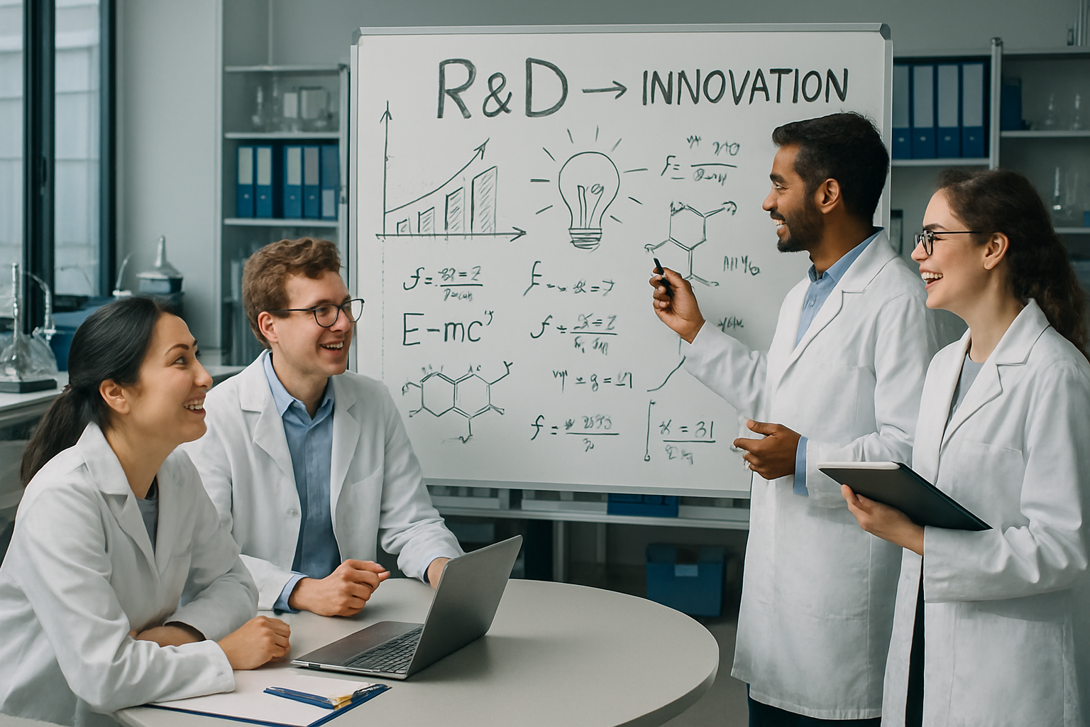 企業が内部で成長しているイメージ