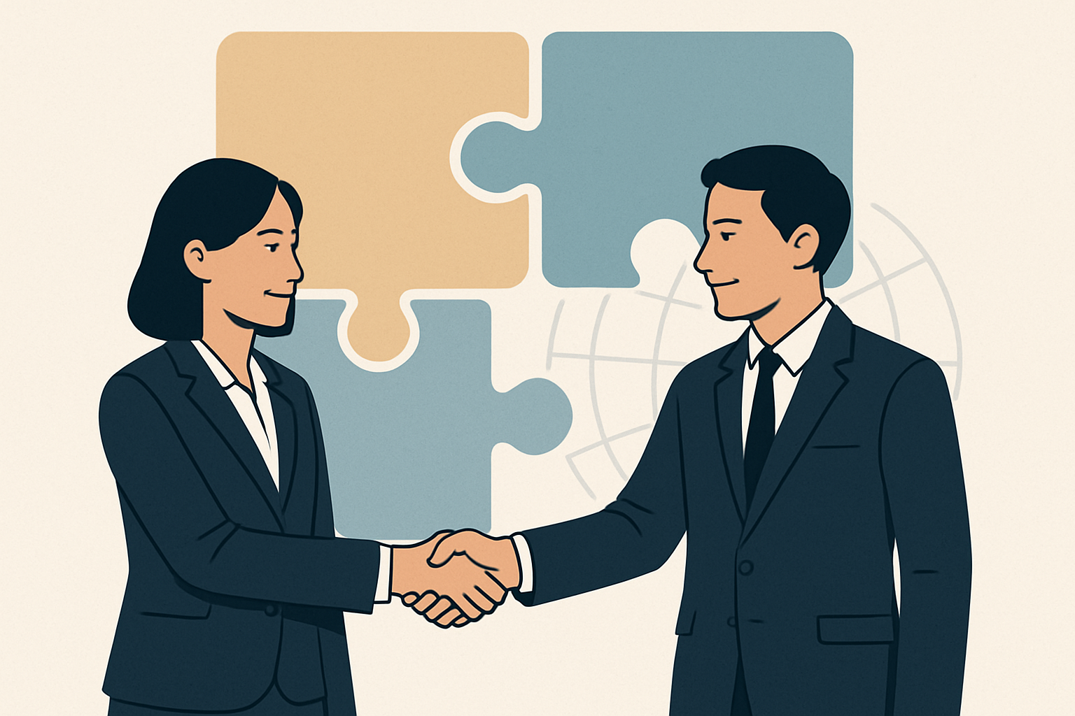 M&Aや提携を象徴するイメージ